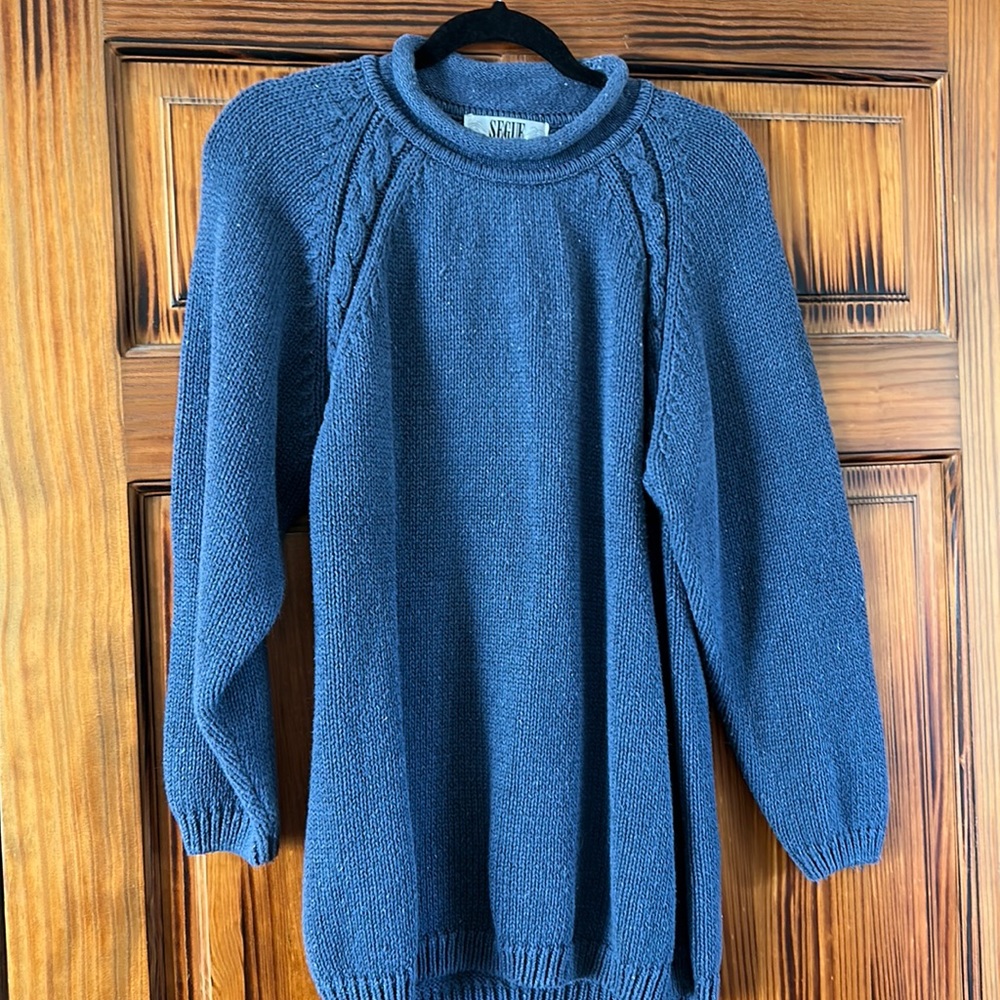 Women’s Vintage Fisherman’s Sweater in Blue